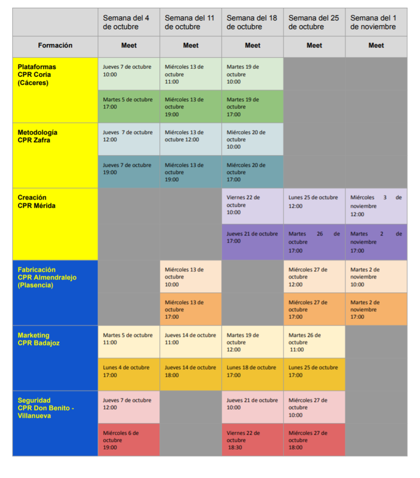 CalendarioSesionesGMeetDigitalización